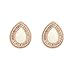 Candy Color Drop Zircon Crystal 18k Gold Plated Earrings Stud Women Jewelry Earnuts 989 (992)