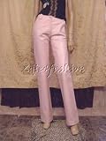 Christian Dior - $3520 New CHRISTIAN DIOR Pink Leather Logo Pants 6 / 38