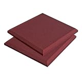 Auralex SFLATBUR 2 SonoFlat panels 16-2'x2'x2 Panels in Burgundy