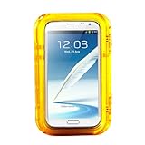 Aricase Shell - Waterproof Case for Samsung Galaxy Note, Note II and Similar Sized Phones - Orange