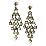 Leslie Danzis Gold And Crystal Chandelier Earr