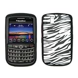 Premium Zebra Silicone Gel Skin Cover Case for Blackberry Tour 9630 / 9650  ....