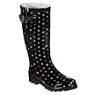 Women's Merona&reg; Zabrina Dot Rain Boots - Black/Multicolor
