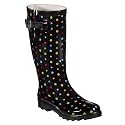 Women's Merona&reg; Zabrina Dot Rain Boots - Black/Multicolor