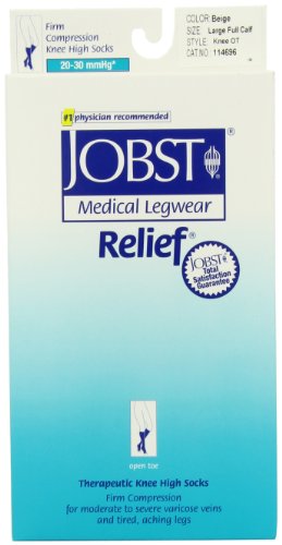 Jobst Relief, Large Full Calf, Beige