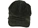 Nine West Genuine Leather Newsboy Hat Black