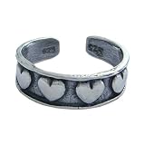 Hawaiian Hearts Sterling Silver Toe Ring From Hawaii