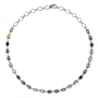 Sterling Silver Multi-Gemstone Necklace, 18"