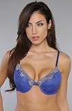 Biatta Intimates The Beth All Over Lace Molded Bra in Amparo Blue,Intimates for Women