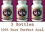 PERFECT ACAI 3 Pack (The Purest Organic Acai Berry in a Capsule, SUPERSIZED bottle, 120 capsules)