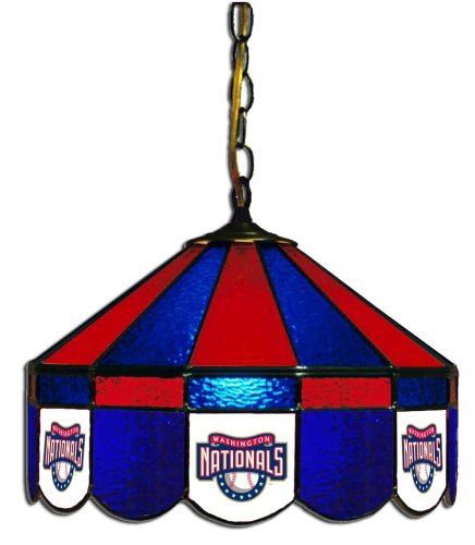  MLB Washington Nationals 16-Inch Diameter Stained Glass Pub Light 