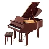 Suzuki M-680 BL 5'8 Acoustic Grand Piano ,High Gloss Mahogany Red