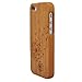 Natural Handmade hard wood Bamboo Case Cover for iphone 5 with free screen protector(dandelion)