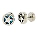 Rock Star Faux Plug - Shinny Aqua - 16g Stud Wire - 00g Fake Plug - Sold as a Pair