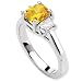 14k White Emma Grace Radiant Cultured Diamond Ring
