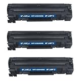 3-PACK HP 36A Compatible 2,000 Yield Black Toner Cartridge - HP LaserJet M1522N, M1522NF, P1505, P1505N