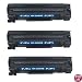 3-PACK HP 36A (CB436A) Compatible 2,000 Yield Black Toner Cartridge - HP LaserJet M1522N, M1522NF, P1505, P1505N