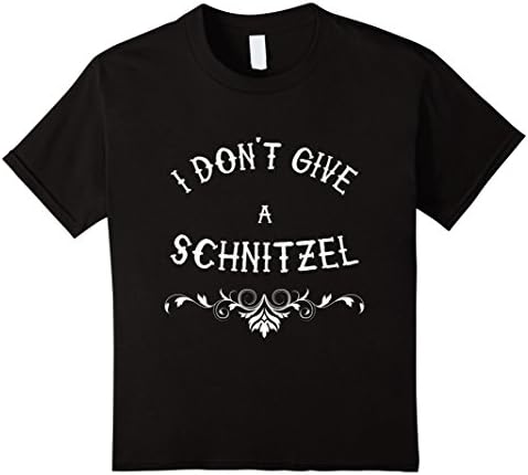 Kids I Don't Give a Schnitzel Tshirt Shirt Tee Gift / Oktoberfest 12 Black