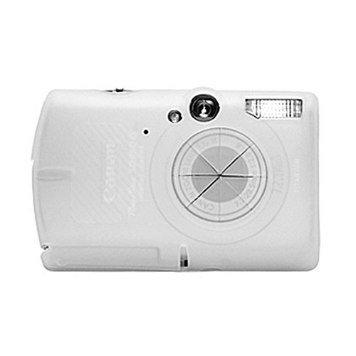 Delkin Snug It  Silicone Digital Camera Skin for the Canon SD950  White  with Neck & Wrist Straps