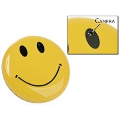 Visionaer � Spy Cam / Spionagekamera versteckt in einem SMILEY Anstecker (Kamera, DVR, CCTV) mit 8 GB TF-Karten-Slot, Batterie eingebaut
