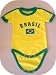 BRASIL BABY BODYSUIT 100%COTTON.SIZE FOR 6 MONTHS.NEW