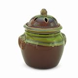 Candle Warmers Etc. Ceramic Cookie Jar Candle Warmer Crock, Antique Brown