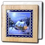 Happy Holiday - 6 Inch Tile Napkin Holder