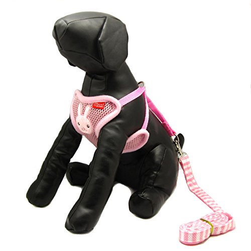 Alfie Pet by Petoga Couture - Pela Step-in Harness and Leash Set - Color: Pink, Size: Large