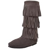 Minnetonka Women's Calf Hi 3-Layer Fringe Boot