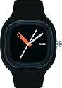 Alessi Unisex Kaj Black Polyurethane Strap Watch #AL10010
