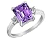Amethyst Ring with Diamond Accent 3.0 Carats (ctw) in Sterling Silver