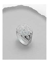 White CZ Ring In 92.5 Sterling Silver