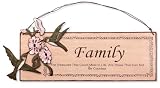 Outdoor Living : Large Message Plaque - Family