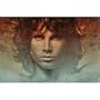 (24x36) Jim Morrison (Face, Color Background w Detail) Music Poster Print