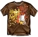 Guitar Skull Paint - Brown T-Shirt