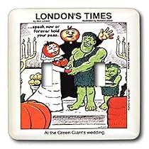 Londons Times Funny Music Cartoons - Green Giant s Wedding - Light Switch Covers - double toggle switch