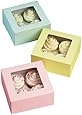 Wilton 4 Cavity Pastel Cupcake Boxes, 3 Count