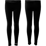 Icebreaker BodyFit 200 Legging - Girls' Black, 9/10