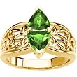 14K Yellow Gold Emerald Ring