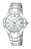 Image of Seiko Ladies Quartz Analogue Watch SRKZ79P1 with Stainless Steel Coutura Bracelet and White MOP Dial