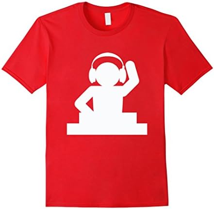Men's DJ Music Spinning Shirt - Club Party Rave Disc Jockey Shirt 2XL Red
