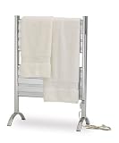 Warmrails Alexandria Freestanding Flat Panel Electric Towel Warmer, Chrome