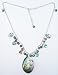 Abalone Shell Pendant with Fresh Water Pearls Necklace