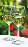 Bride & Groom Wine Glasses