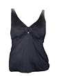 Womens Coco Reef Black Tankini Swimsuit Top, Swimwear Separates with Ring, 36-40 C, D, DD, DDD