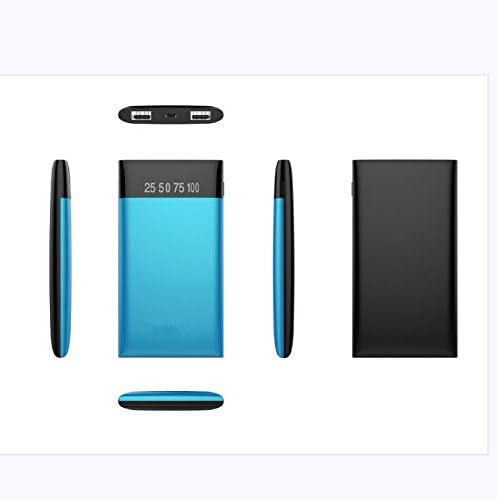20000 mAh Portable phone Charger Double USB Port Mini Outdoor Battery Power Bank with High-Speed Charging Technology For Any Digital products (Blue)
