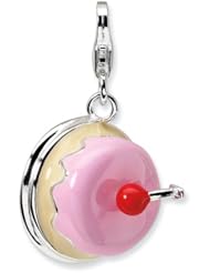New Amore La Vita Sterling Silver 3-D Cake Charm with Lobster Clasp