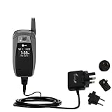 International Wall / AC Charger for the LG UX355 - Gomadic Brand w/ TipExchange Technology