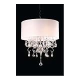 Modern Contemporary Crystal Silver Chandelier