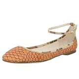 ALL BLACK Womens 8EU-22A-1 Ankle Strap Ballet Flat